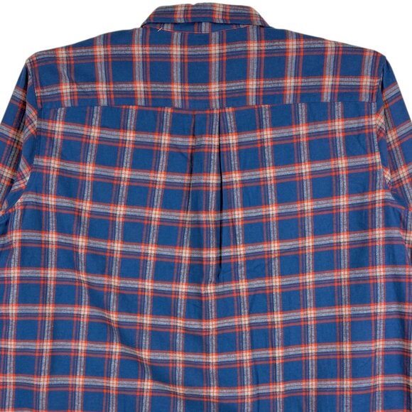 St Johns Bay Men's Classic Fit Super Soft Plaid Blue Red Shirt 2XL Big/Tall NWT - Picture 4 of 10